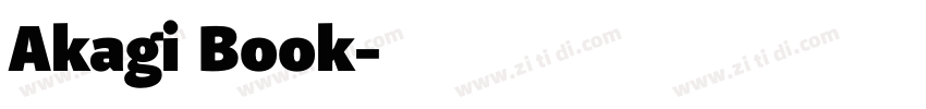 Akagi Book字体转换